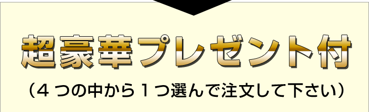 超豪華プレゼント付き